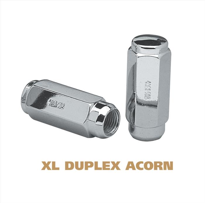 XL Duplex Acron - 7/8 Inch Hex Chrome Plated